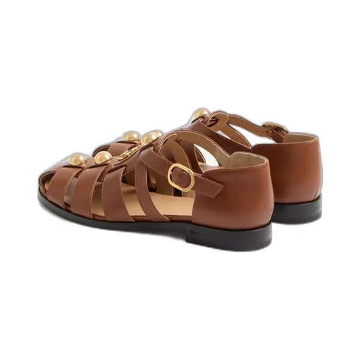 Gladiator Sandals With Pearls