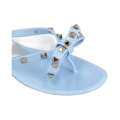 Flip Flops With Bow And Studs