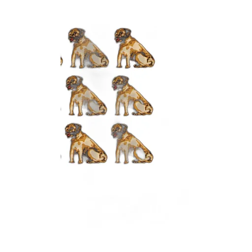 Pug Print Silk Scarf