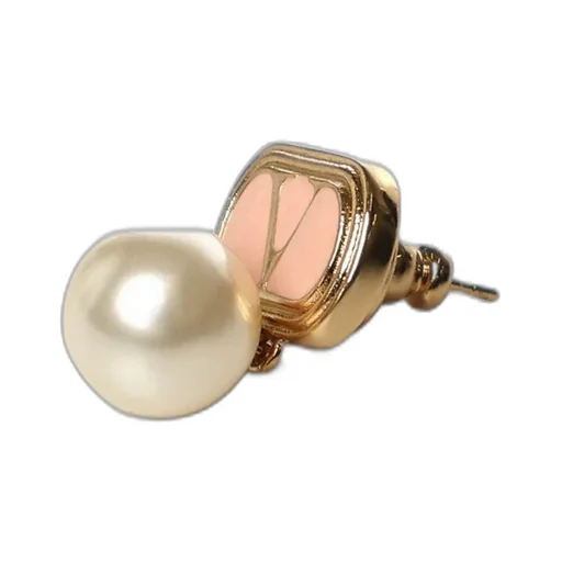 Valentino Garavani Vlogo Signature Earrings With Pearl