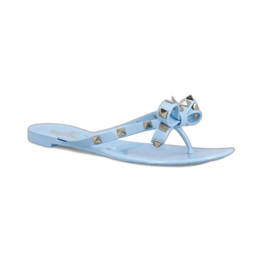 Flip Flops With Bow And Studs