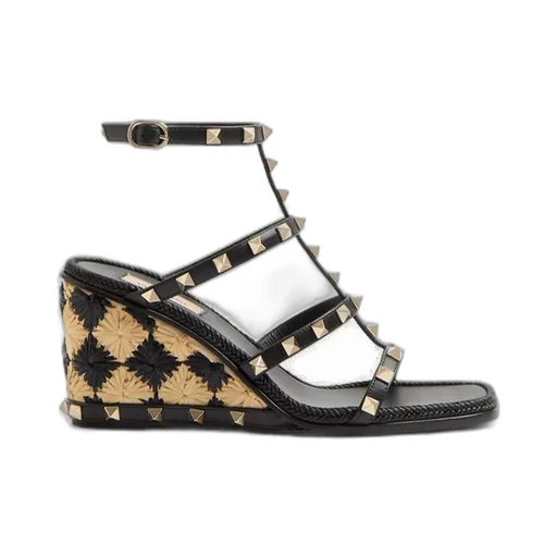 Studded Wedge Sandals