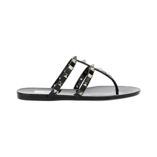Rockstud Jelly Thong Sandals