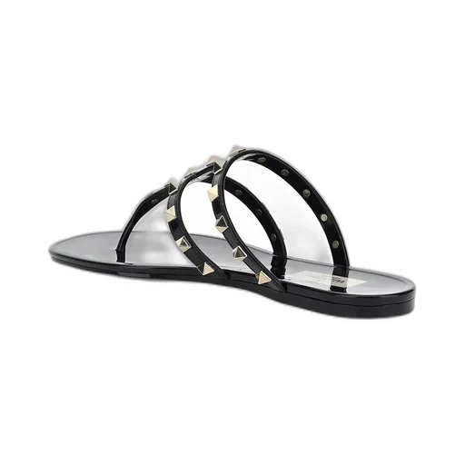 Rockstud Jelly Thong Sandals