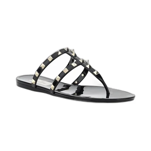 Rockstud Jelly Thong Sandals