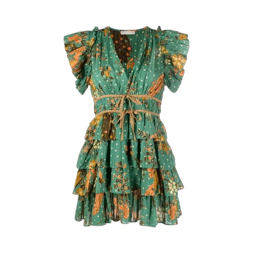 Tiered Ruffle Mini Dress
