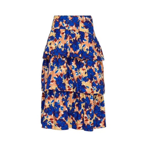 Tiered Midi Skirt