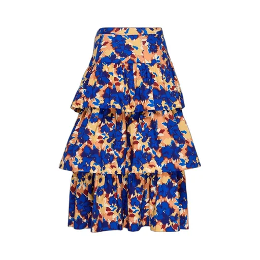 Tiered Midi Skirt