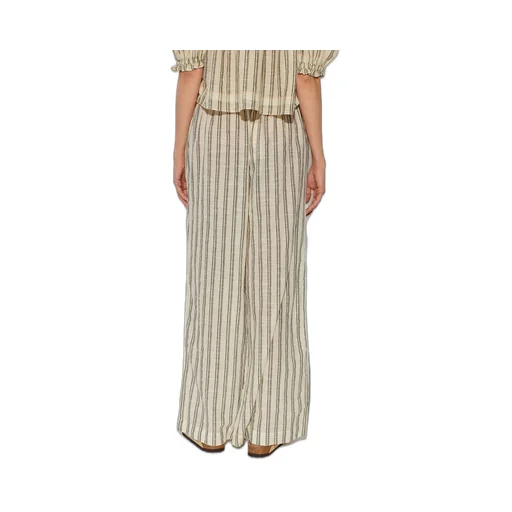 Striped Wide-Leg Pants