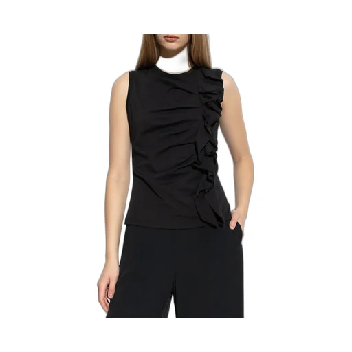 Sleeveless Top With Ruffles