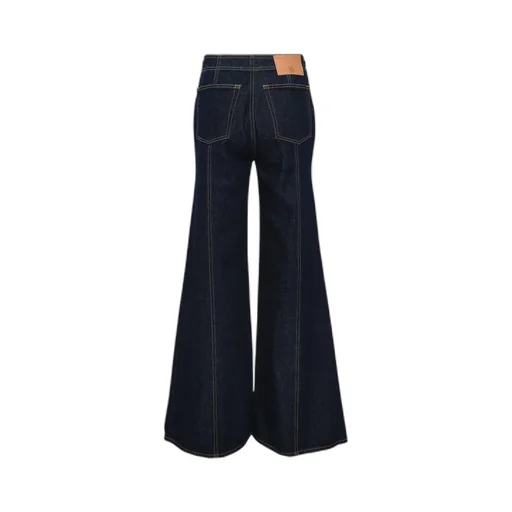 Wide-Leg Denim Jeans