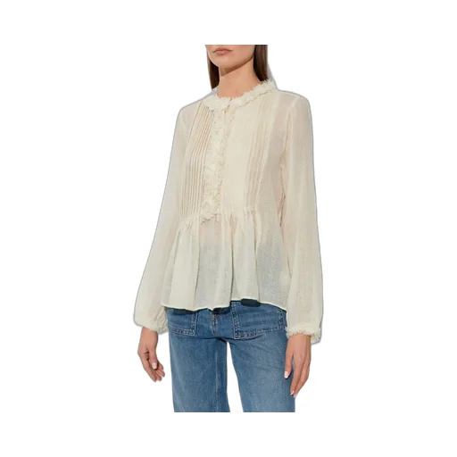 Ruffle Trim Blouse