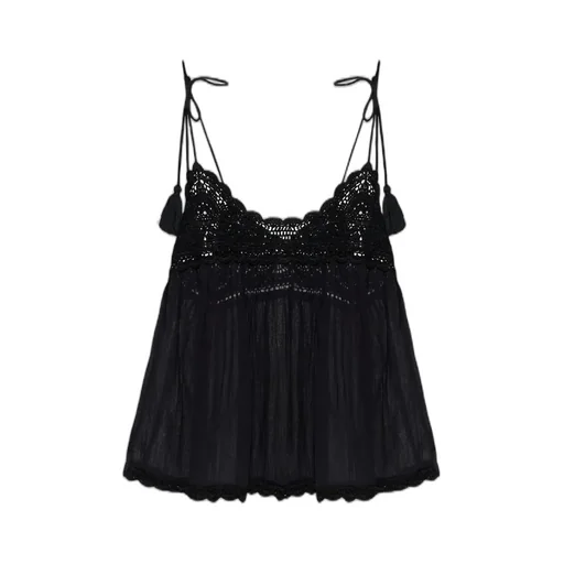Crochet Lace Trim Camisole