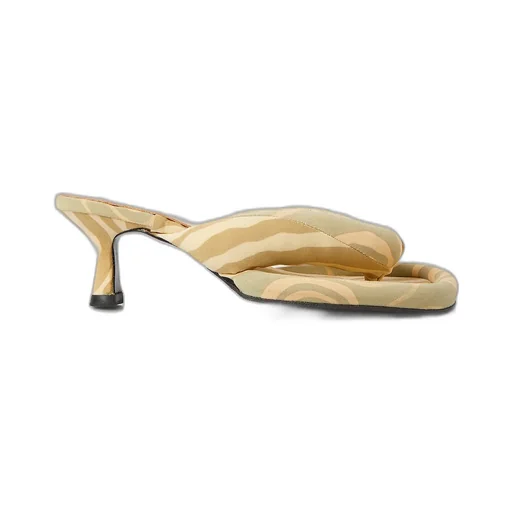 Thong Heeled Mules