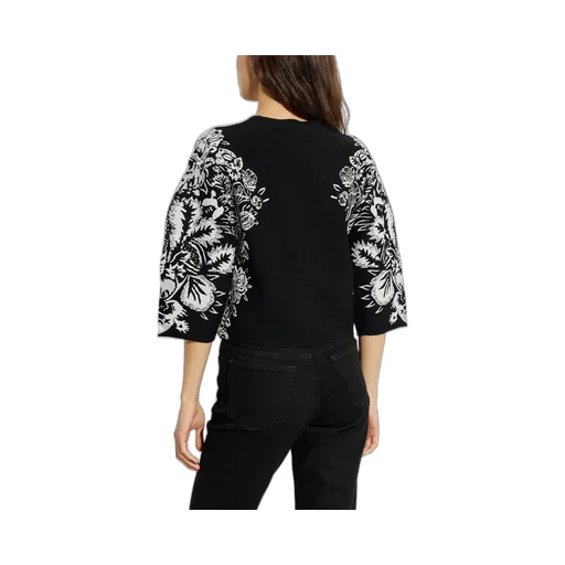 Sweater With Floral Embroidery