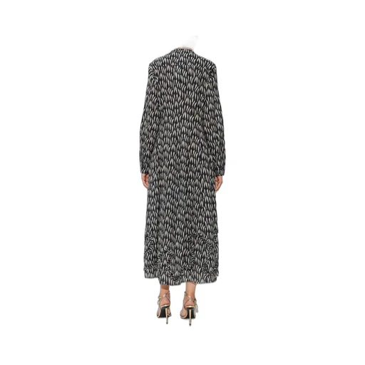 Long-Sleeve Printed Dress