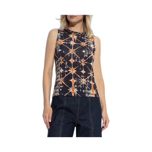 Sleeveless Mock Neck Top