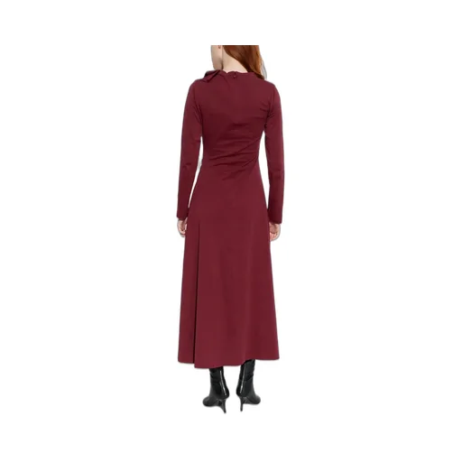 Ruched Neck Maxi Dress