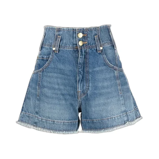 High-Waisted Denim Shorts