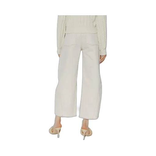 Wide-Leg Cropped Jeans