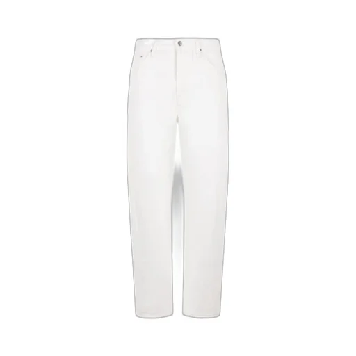High-Waisted Straight-Leg Jeans
