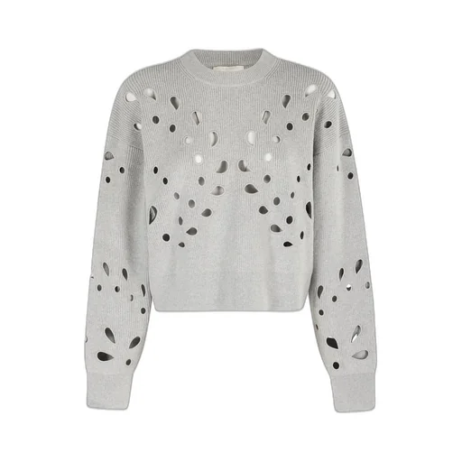 Cropped Sweater With Cut-Outs