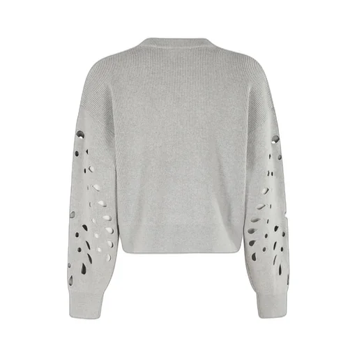 Cropped Sweater With Cut-Outs