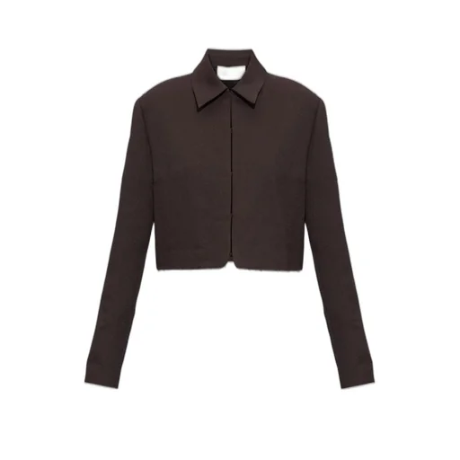 Cropped Jacket With Beaded Trim