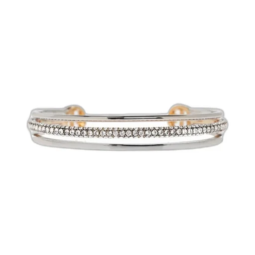 Cuff Bracelet With Double Logo