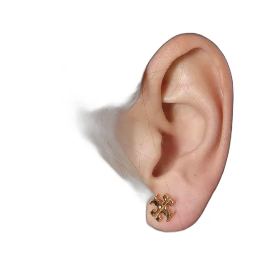 Tory Burch Logo Stud Earrings
