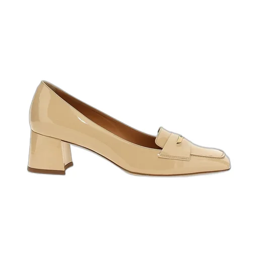 Block Heel Loafers