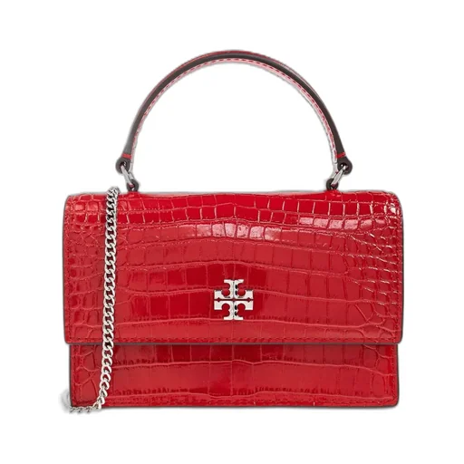 T Monogram Patent Leather Shoulder Bag