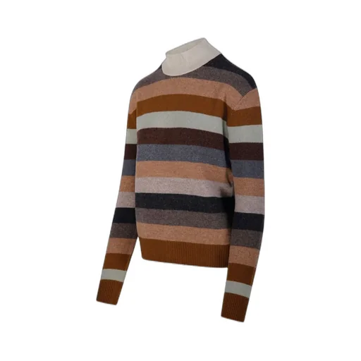 Striped Mock Neck Sweater