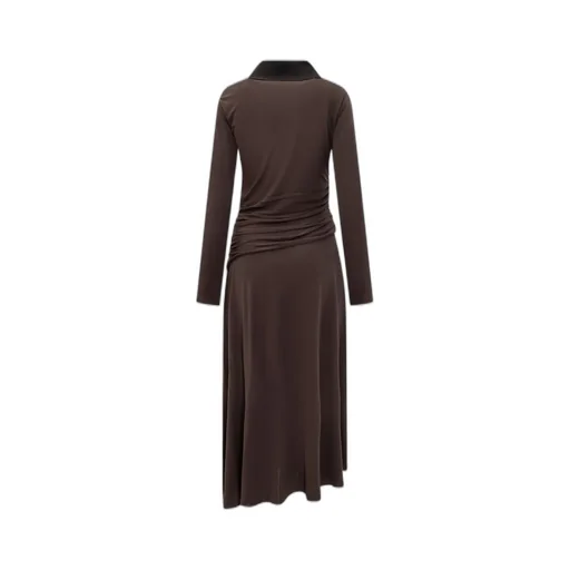 Ruched Collar Dress