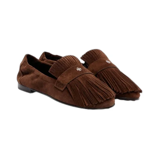 Fringed Suede Loafers