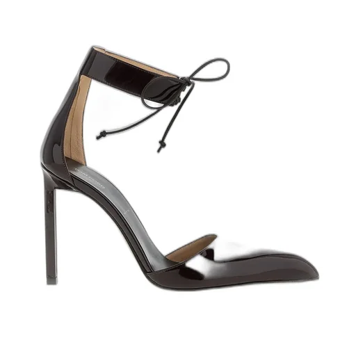 Pointed-Toe D'orsay Pumps With Ankle Strap