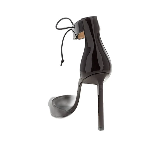 Pointed-Toe D'orsay Pumps With Ankle Strap