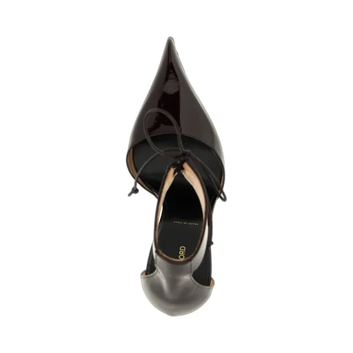 Pointed-Toe D'orsay Pumps With Ankle Strap