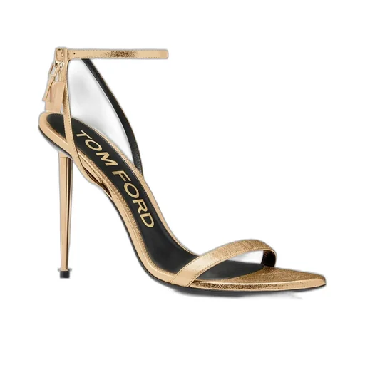 Ankle Strap Sandals With Padlock Charm