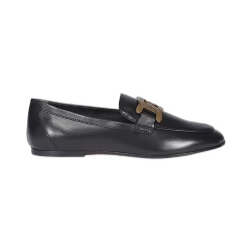 Loafers With Double T Buckle