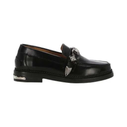 Loafers With Metal Buckle