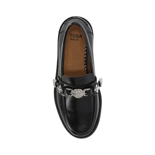 Loafers With Metal Buckle