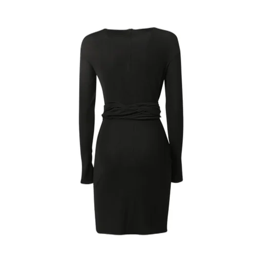 Long Sleeve Wrap Dress