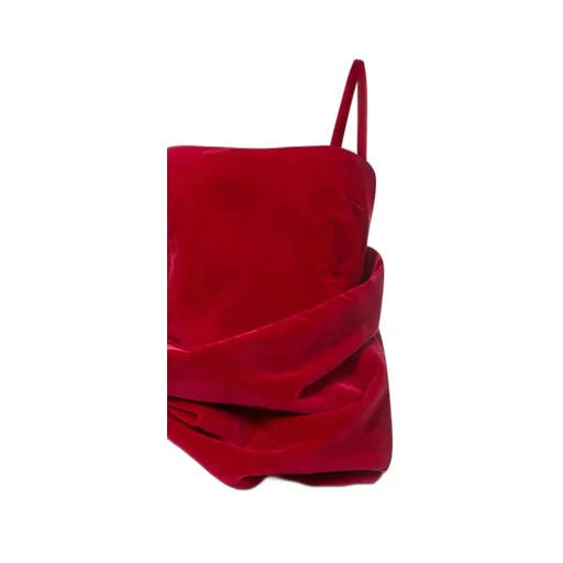 One-Shoulder Velvet Dress