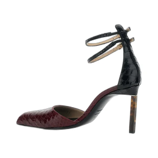 Pointed Toe Ankle Strap Pumps