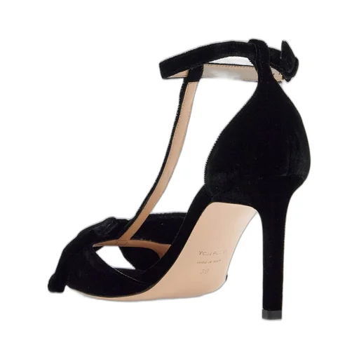 Bow-Detailed T-Bar Sandals