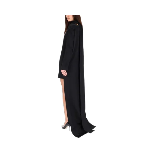 Turtleneck Dress With Train