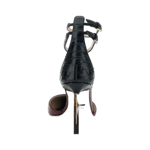 Pointed Toe Ankle Strap Pumps