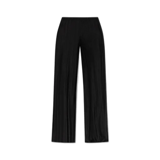 Wide-Leg Striped Trousers