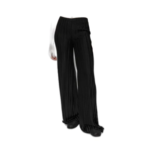 Wide-Leg Striped Trousers
